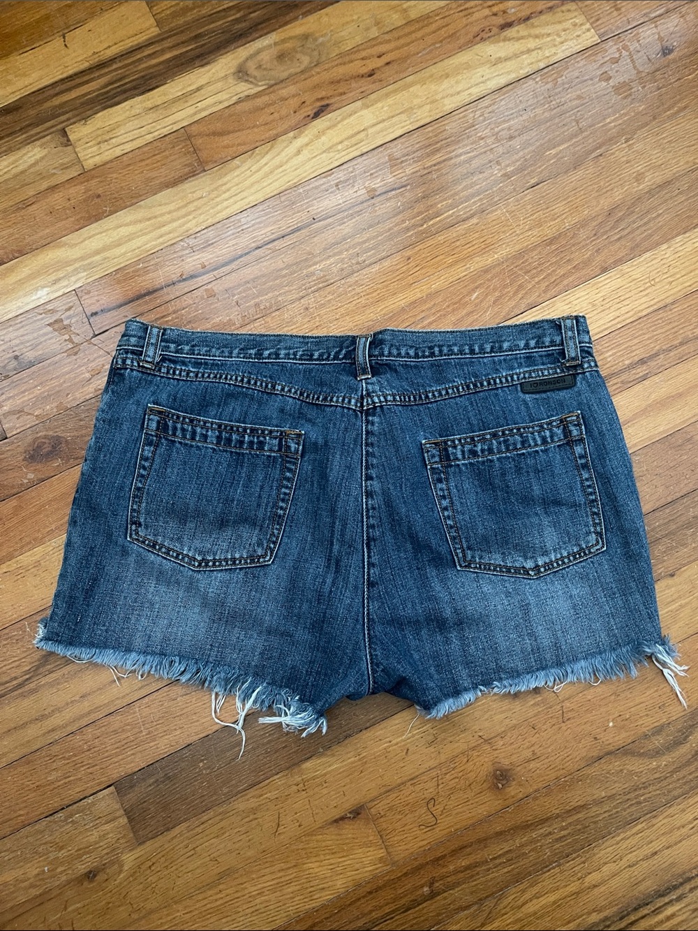 I Heart Ronson Distressed Denim Women’s Shorts - Picture 3 of 3